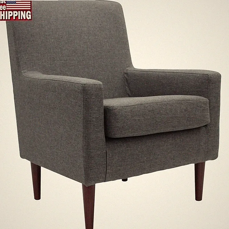 Kinley Lounge Armchair Dark Gray Removable Cushion No Tool Assembly Accent Chair