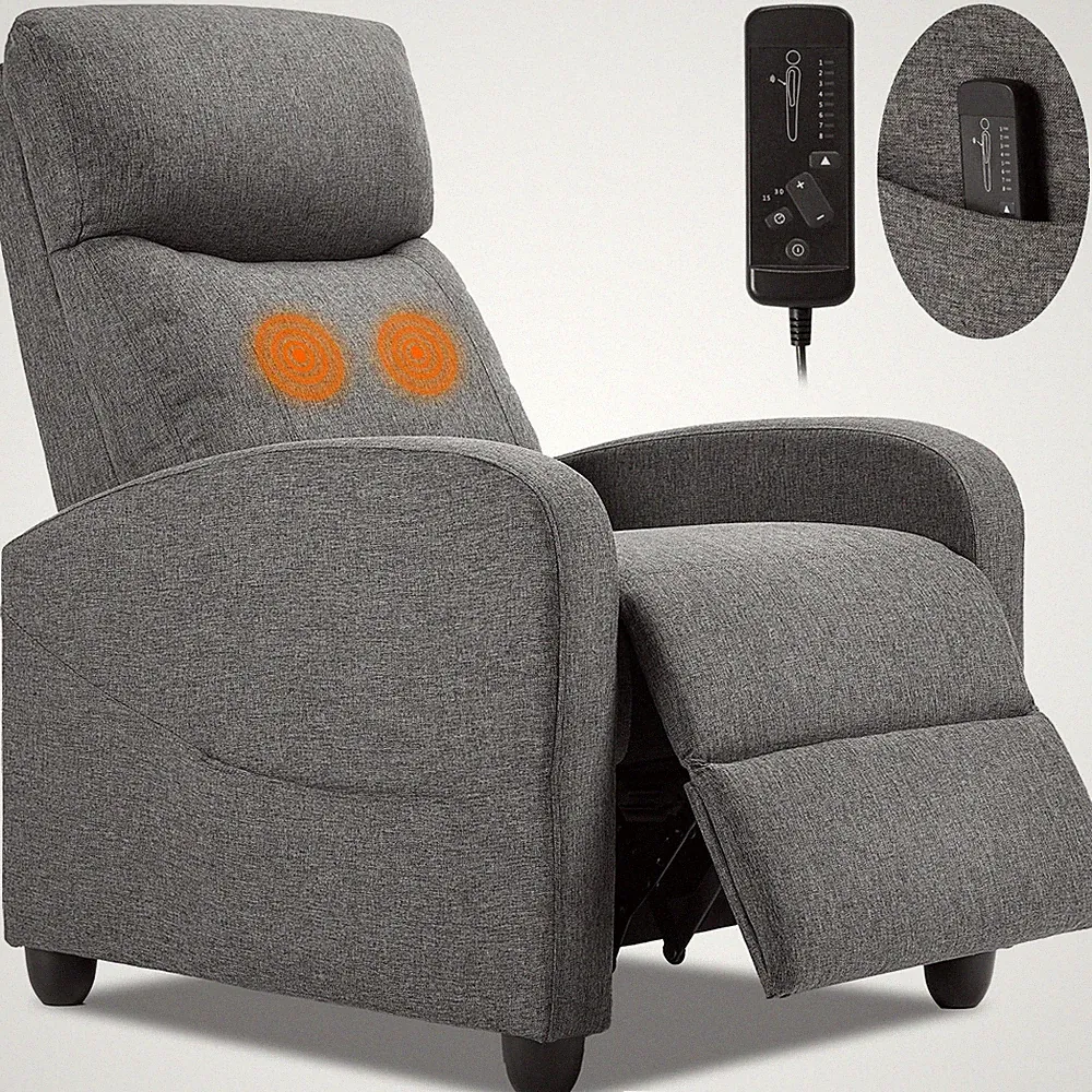 Sweetcrispy Massage Recliner Chair for Adults, Adjustable Home Theater Seatin...
